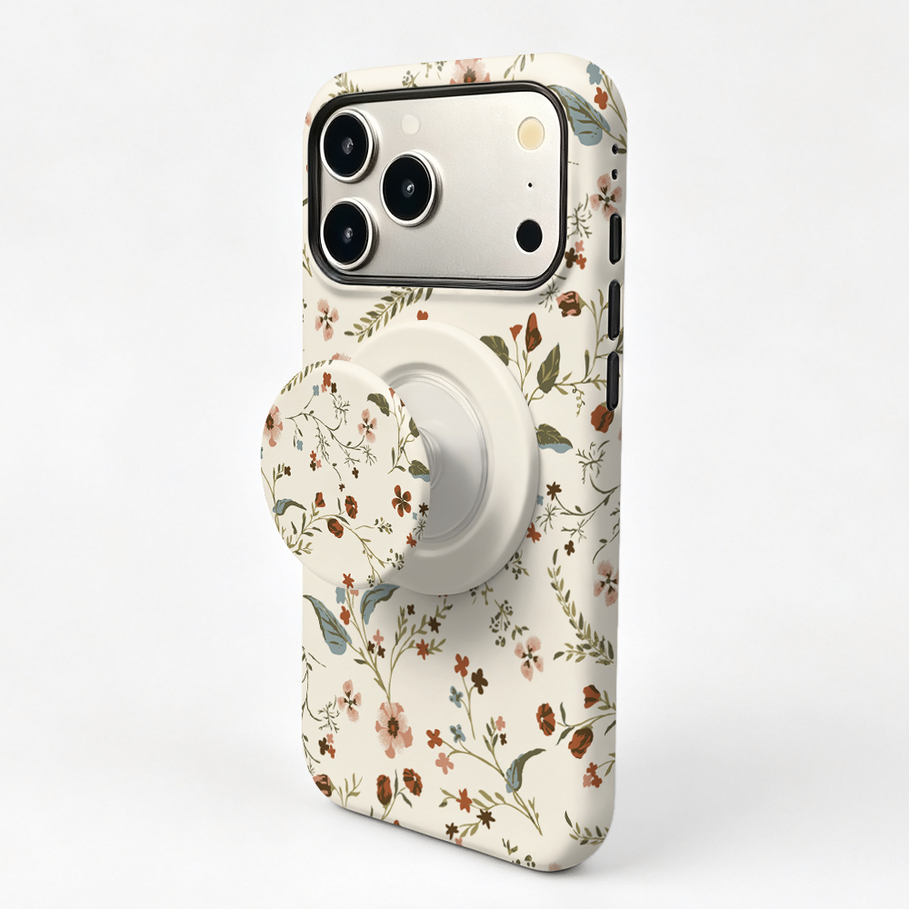 Huawei Mate 60 - غطاء مغناطيسي بتصميم زهور لطيف لهواتف