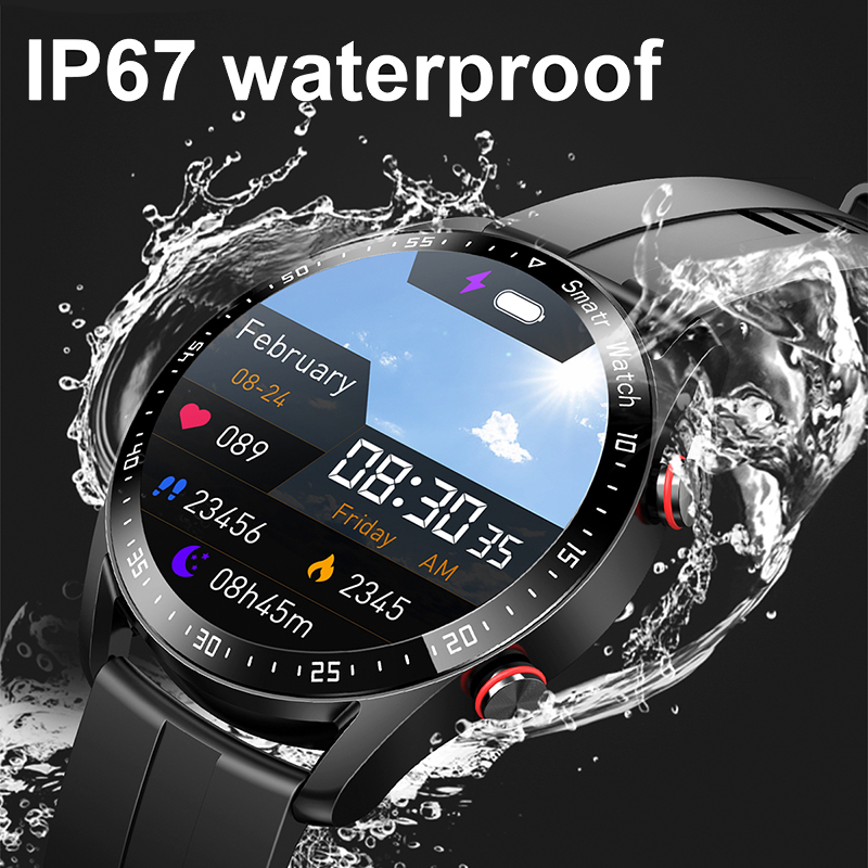 ECG + PPG بلوتوث دعوة ساعة ذكي - مراجعة Smartwatch Custom وسعره