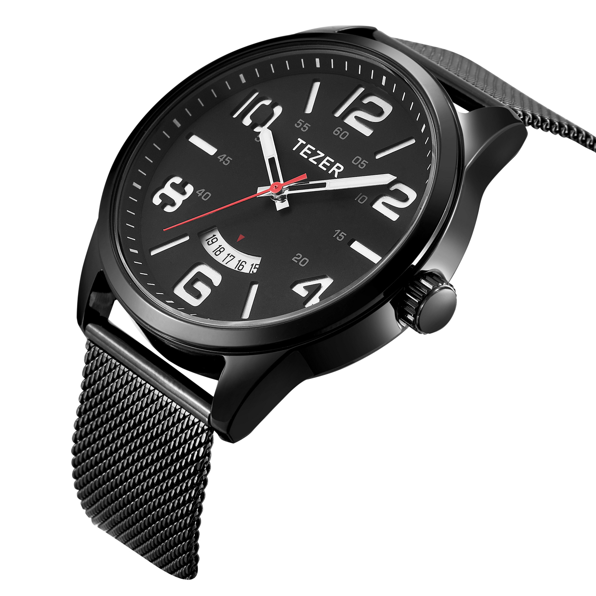 ساعة يد كوارتز رجالية كاجوال م - مراجعة Stainless Mesh Band وسعره