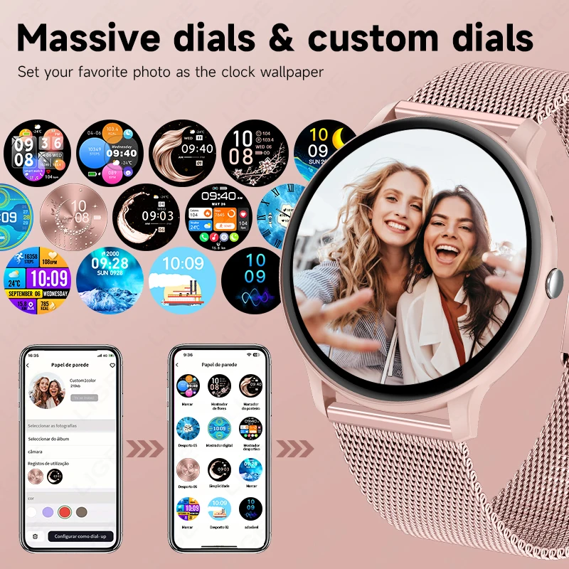 ساعة ذكية LIGE مع خاصية الاتصا - مراجعة Smartwatch Custom وسعره