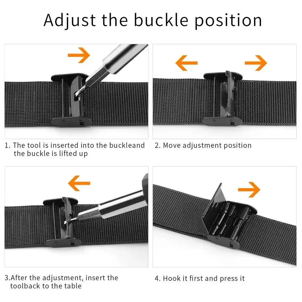 أربطة معدنية لـ Garmin Vivoact - مراجعة Stainless Mesh Band وسعره