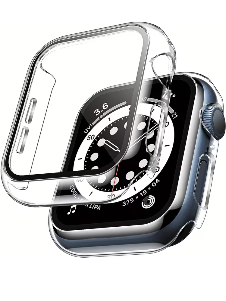 2 قطعة حافظة من الزجاج المقسى  - مراجعة Smartwatch Case وسعره