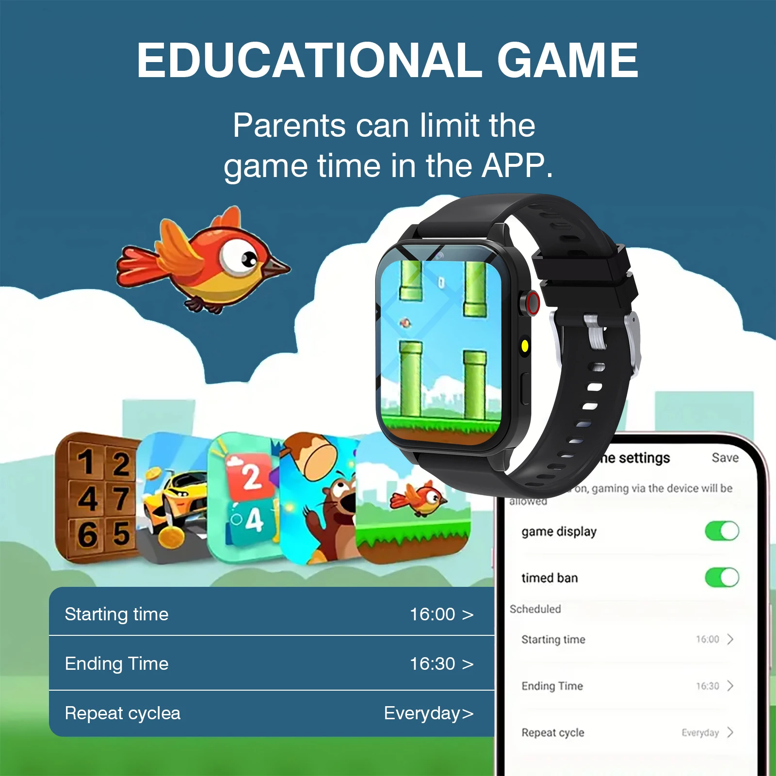 ساعة ذكية للأطفال 18 لعبة كامي - مراجعة Smartwatch Touch وسعره