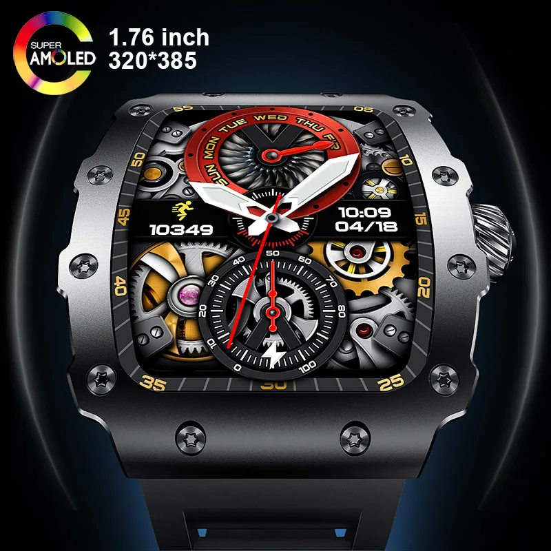 الاتجاه الجديد ساعة ذكية 1.76  - مراجعة Smartwatch Custom وسعره