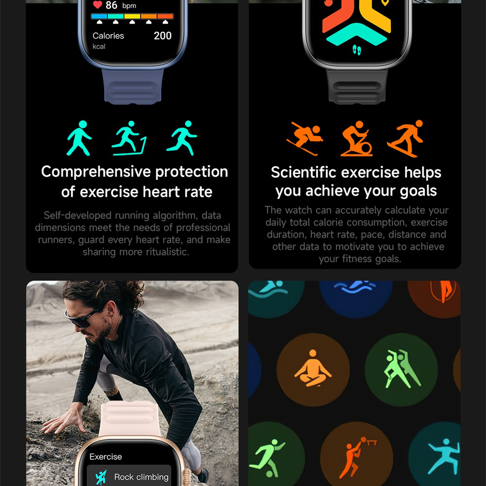 ساعة ذكية رياضية للرجال والنسا - مراجعة Smartwatch Custom وسعره