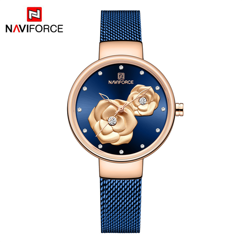 طقم ساعات نسائية فاخرة من NAVI - مراجعة Stainless Mesh Band وسعره